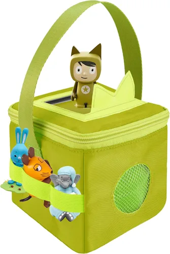 Miniatura 10 de Annmore Bolsa de almacenamiento para caja y figuras Tonies, con funda para orejas Tonies, estuche de transporte para Toniebox y personajes, gris