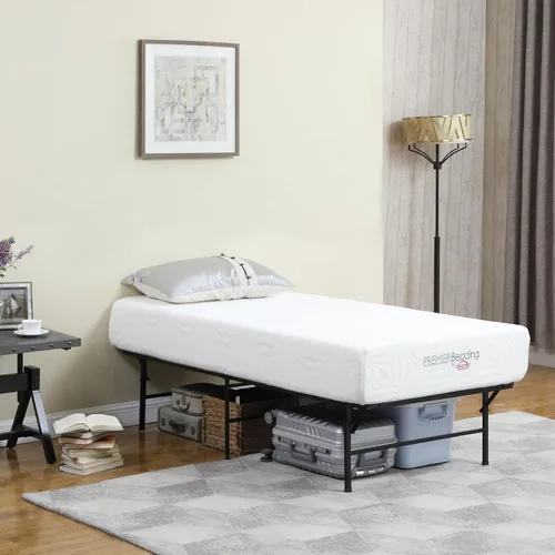 Miniatura 2 de Coaster Home Furnishings Mabel 305957T - Marco de cama de metal plegable de acero resistente de 14 pulgadas de alto, tamaño individual, color negro