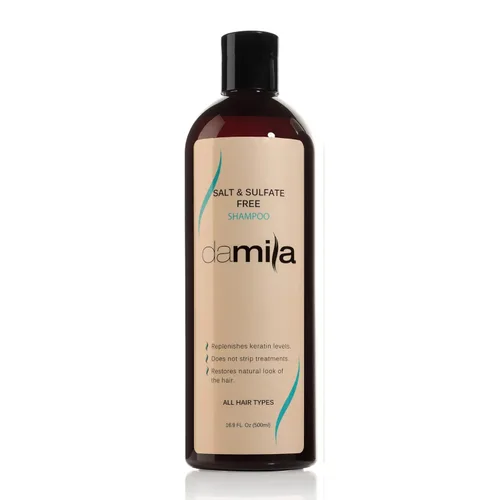 Miniatura 7 de damila Champú sin sal y sulfato para queratina y cabello teñido - Perfecto para cabello dañado, encrespado, rizado o seco (4 onzas líquidas)