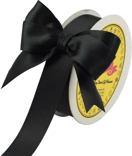 Miniatura 228 de Cinta de satén blanca antigua de doble cara de 1-1/2 pulgadas x 50 yardas, cinta de poliéster para envolver regalos, día de San Valentín, bodas