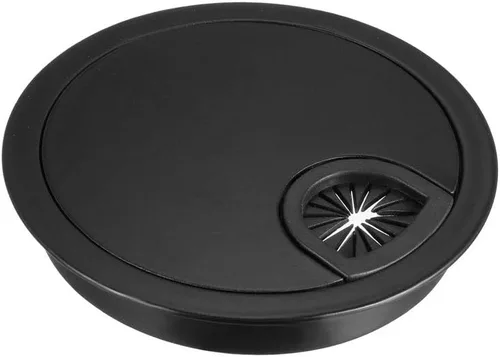Miniatura 21 de uxcell Cubierta de agujero para cable, 2 pulgadas/1.969 in, aleación de zinc, para cable de escritorio, ojales, cubierta de agujero para oficina
