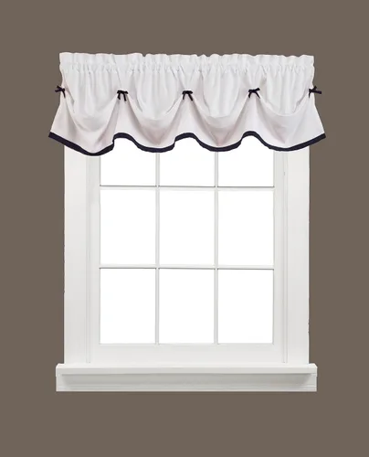 Miniatura 15 de SKL Home Sutton Cenefa para ventana, 18 x 38 pulgadas, Burdeos