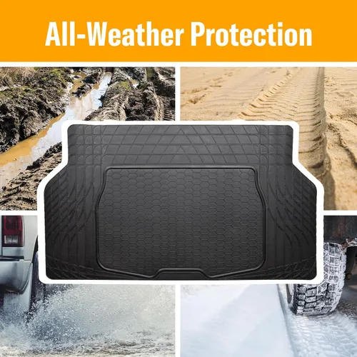 Miniatura 4 de Armor All Alfombrilla de carga resistente, alfombrilla de ajuste universal para automóviles, camiones, SUV, color negro