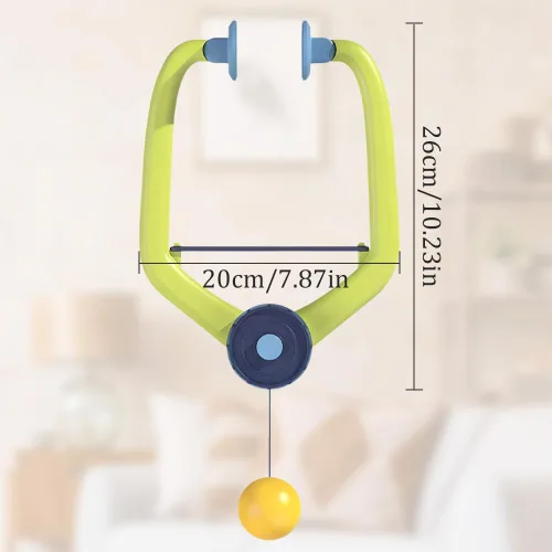 Miniatura 7 de Juego de Ping Pong para Puerta Sobre la Puerta, Juego de Entrenamiento de Tenis de Mesa Ajustable y Colgante Portátil, Juego de Puerta de Ping Pong