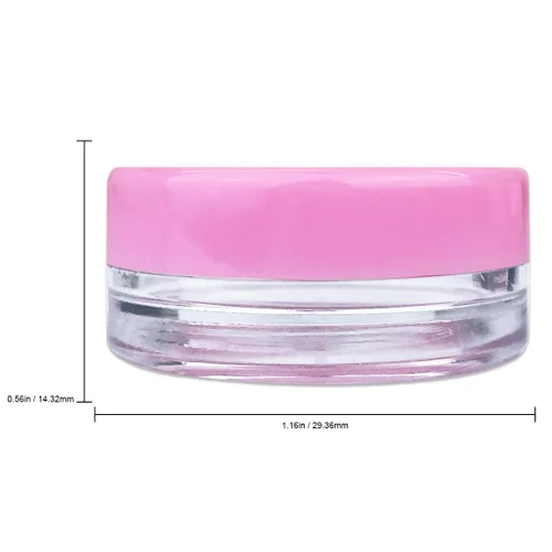 Miniatura 2 de Beauticom - Tarros redondos de 0.11 oz, 0.1 fl oz, con tapa de rosca para exfoliantes, aceites, tóner, ungüentos, cremas, lociones, muestras