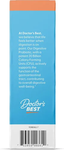 Miniatura 3 de Doctor's Best Cápsulas probióticas digestivas para mujeres y hombres, suplemento de probióticos para la salud digestiva, apoya la salud intestinal