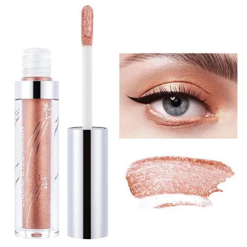 Miniatura 12 de Sombra de ojos líquida con brillantina, pigmentos metálicos, metales de maquillaje brillantes para ojos, delineadores de ojos, sombra de ojos