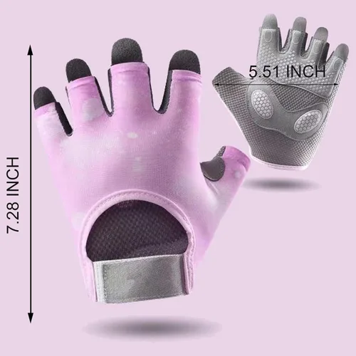 Miniatura 2 de 2 guantes de levantamiento de pesas para hombres y mujeres, protección completa de la palma y transpirables, guantes de entrenamiento para gimnasio