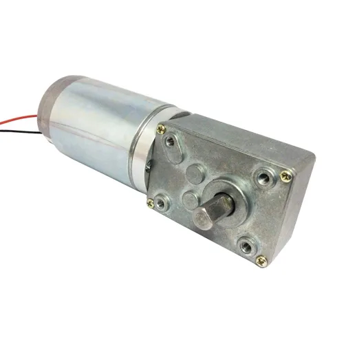 Miniatura 3 de Pequeño motor de engranaje helicoidal de DC 24V alto par 50RPM eje de salida 8MM para piezas de bricolaje