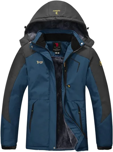 Miniatura 5 de Rdruko Chaqueta de esquí impermeable para mujer, resistente al viento, para snowboard, trabajo, para uso en invierno