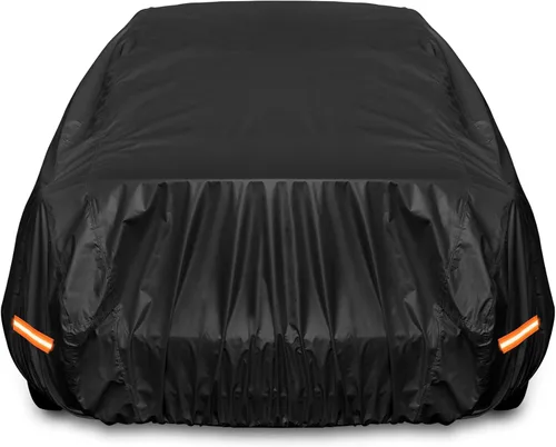Miniatura 4 de Motor Trend Funda impermeable para automóvil con bandera de Estados Unidos, protección para todo tipo de clima, resistente a los rayos UV