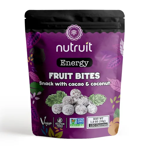 Miniatura 8 de Nutruit Snack de fresa seca (paquete de 20), vegano, sin gluten, sin OMG, a base de plantas, alta fibra, paquetes de 1.1 onzas
