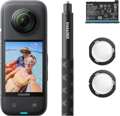 Miniatura 10 de Insta360 X3 - Cámara 360 impermeable, sensores 1/2 pulgada 48 MP, video HDR activo 5.7K 360, foto de 72MP 360, lente única 4K, modo Me 60 fps