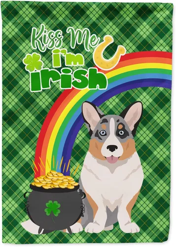 Miniatura 10 de Caroline's Treasures WDK4731GF - Bandera decorativa para jardín del día de San Patricio, color negro y tostado, Airedale Terrier, para jardín