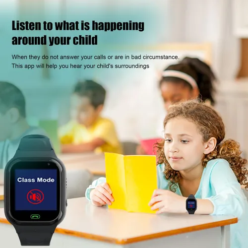 Miniatura 6 de Reloj inteligente 4G para niños, rastreador GPS, reloj inteligente para niños y niñas, reloj de teléfono, videollamadas, alarma de emergencia, juego