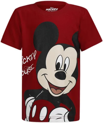 Miniatura 2 de Disney Mickey Mouse & Friends - Paquete de 4 camisetas para niños pequeños y pequeños, azulrojoamarillonaranja