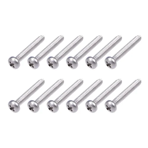Miniatura 10 de METALLIXITY Tornillos de máquina (M1.0.236 x 0.079 in), 50 unidades, pernos Phillips cruzados de acero inoxidable 304, para instalación de muebles