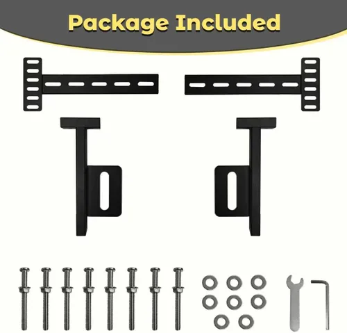 Miniatura 8 de Soportes de cabecera para marco de cama de metal, soportes ajustables universales para cabecero con kit de extensión de pie de cama que se ajusta a