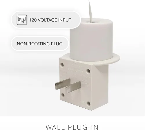 Miniatura 5 de Luminara Luz nocturna sin llama con sensor automático oscuro de luz del atardecer al amanecer, enchufe de pared blanco luz LED nocturna