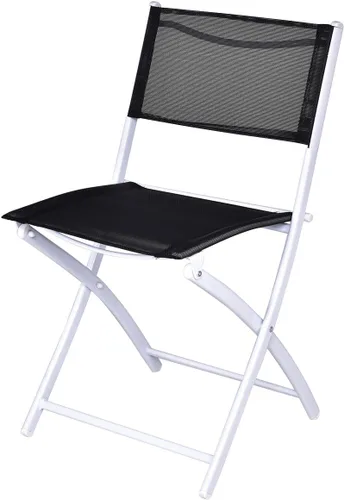 Miniatura 9 de Giantex Juego de mesa de bistró, juego de 3 piezas para patio, mesa y sillas plegables al aire libre, juego de comedor plegable para patio, juego