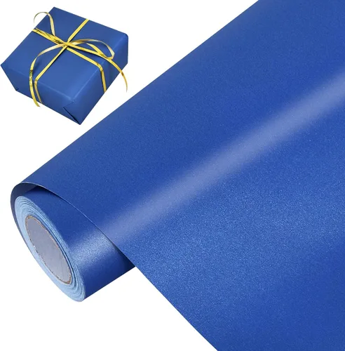 Miniatura 9 de BEISHIDA Papel de regalo verde oscuro, papel de regalo de color sólido con brillo perlado, papel de regalo mate, papel de embalaje para bodas