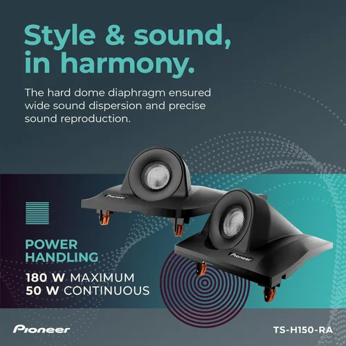 Miniatura 4 de PIONEER Altavoces TS-H150-RA N/A (par) – 150 W máximo, solución única para refuerzo de escenario frontal