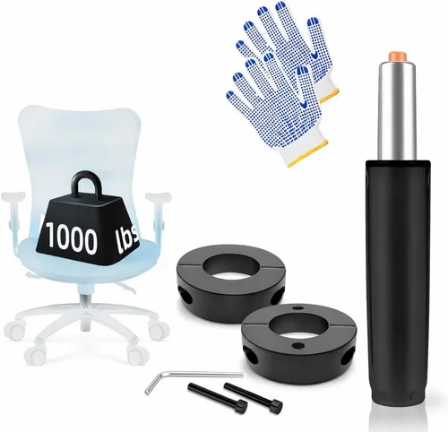 Miniatura 9 de PROFECTUS Repuesto de cilindro de gas para silla de oficina, pistón resistente clase 4, altura ajustable de 5.5 pulgadas, ajuste universal