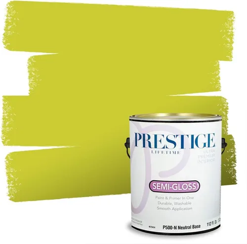 Miniatura 70 de PRESTIGE Pinturas Pintura interior e imprimación en uno, 1 galón, cáscara de huevo, aventura
