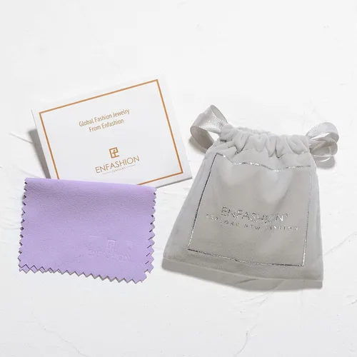 Miniatura 6 de EF ENFASHION Pulsera clásica de eslabones de perlas de acero inoxidable chapada en oro de 18 quilates con dije de corazón para mujeres y niñas