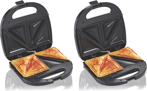 Hamilton Beach Parrilla Eléctrica Sellada para Hacer Sándwiches con Placas Antiadherentes sin PFAS, Hace Tostadas Francesas Rellenas, Omelettes,