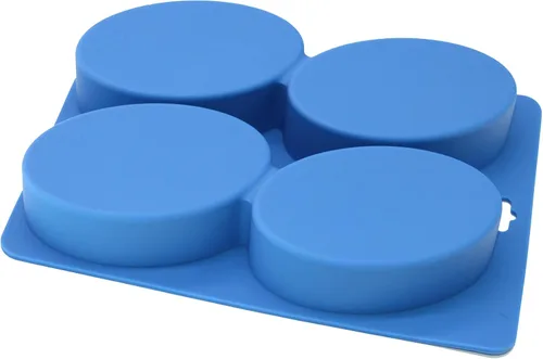 Miniatura 4 de X-Haibei Barra de loción de jabón básica ovalada grande para suministros caseros, 4 cavidades, 4.5 onzas por celda, acabado brillante, resistente
