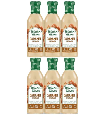 Miniatura 9 de Walden Farms Original Coffee Creamer – Cero calorías, sin grasa, sin azúcar, baja en carbohidratos, apta para dieta cetogénica, sin lácteos, vegana