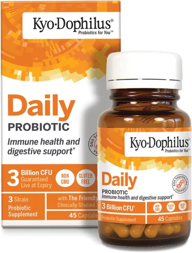 Miniatura 7 de Suplemento con probióticos para la salud digestiva y del sistema inmunitario, de Kyolic Kyo-Dophilus (en cápsulas), 600-49, 1, 1