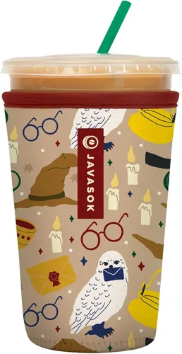 Sok It JavaSok Funda aislante de neopreno para tazas de café helado y soda fría (Horcrux, mediano: 22-28 oz)