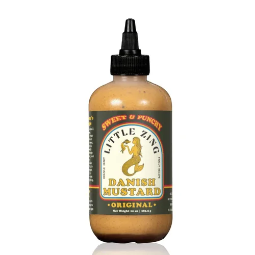 Miniatura 6 de Little Zing Mostaza Chipotle Lime – Salsa picante ahumada de mostaza y pimienta chipotle con lima, mostaza gourmet lista para llovizna para tacos