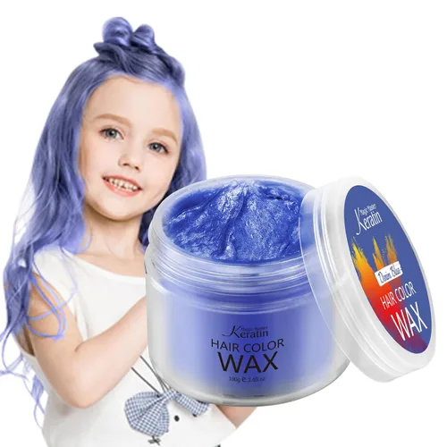 Miniatura 18 de Cera temporal para el cabello, color rubio dorado, cera de pintura de tinte para el cabello de Magic Master Keratin natural, lavable y temporal