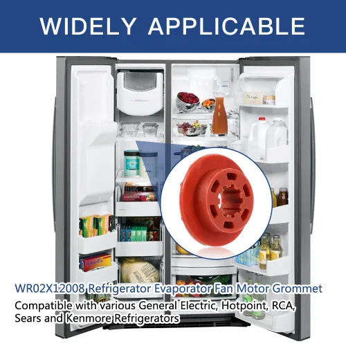 Miniatura 2 de 2 piezas WR02X12008 - Evaporador de refrigerador Motor con ojales para refrigeradores GE y Hotpoint y congelador - Reemplaza AP3795810, 1091586