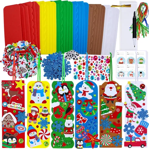 Winlyn 36 juegos de manualidades de Navidad, manualidades de invierno, adornos de Navidad, juegos de arte de muñeco de nieve, reno, pino, pingüino,