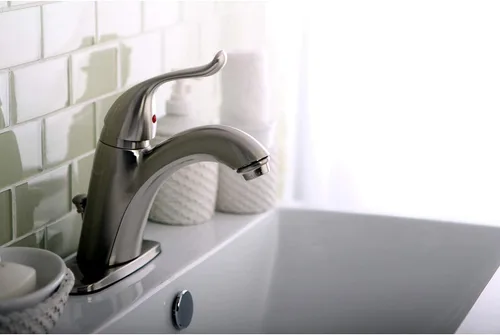 Miniatura 6 de Kingston Brass KB6408YL - Grifo de baño de una sola manija de 4 pulgadas, níquel cepillado