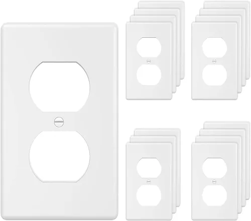 Miniatura 16 de Placa de pared Decora sin tornillos de 4 segmentos, placa frontal eléctrica para interruptor de luz, interruptor inteligente, receptáculo