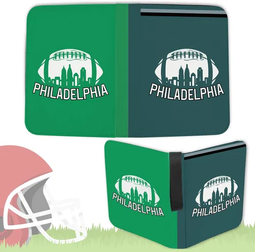 Miniatura 4 de Carpeta de tarjetas de fútbol Philadelphia con mangas, 900 bolsillos, 3 anillos, impermeable, resistente al polvo, duradera Filadelfia