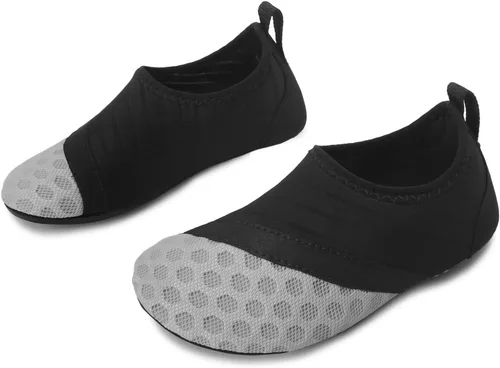 Miniatura 2 de Scurtain - Zapatos acuáticos para niños, calcetines acuáticos de secado rápido con sensación de pies descalzos para niños, niñas y bebés con suela