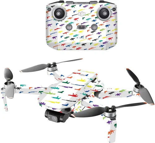 Miniatura 5 de MightySkins - Compatible con DJI Mini 2 Dron portátil – Estrella del ejército Funda protectora de vinilo duradera y única Fácil de aplicar
