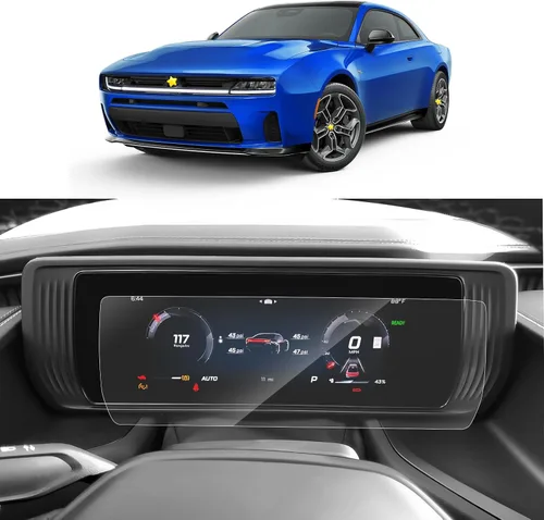 Miniatura 8 de SKTU 2 piezas para Dodge Charger 2024 2025 2026 Accesorios protectores de pantalla para Dodge Charger 2024 2025+ pantalla de tablero de 12.3