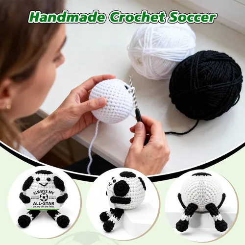 Miniatura 3 de Graciosos regalos de fútbol para niños, niñas, hombres, mujeres, mini accesorios de pelota de fútbol, cosas geniales, jugadores, amantes, peluches