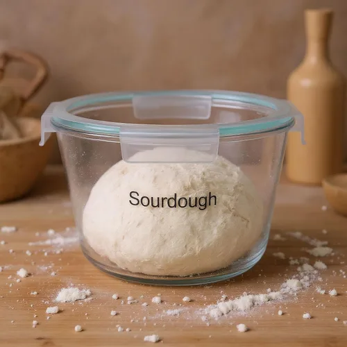 Miniatura 6 de Tarro de 2.1 Litros para Masa Madre, Suministros para Hornear Pan de Masa Madre, Tarro de Fermentación, Herramientas para Masa Ácida, Envases