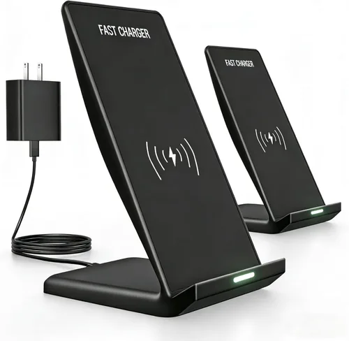 Miniatura 10 de Soporte de Carga Inalámbrica, Estación de Carga Rápida de Teléfono Inalámbrico de 15 W con Bloque USB C de 20 W para Samsung W26/S25 blanco