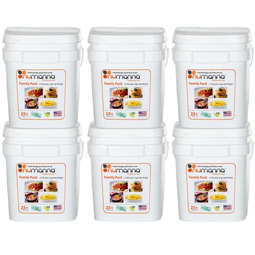 Miniatura 12 de NuManna INT-NMFP Caja de 144 menús de comida. Equipo de almacenamiento de alimentos no modificados genéticamente, para supervivencia. Raciones