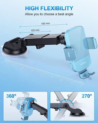 Miniatura 8 de Cargador inalámbrico para automóvil, carga rápida de 15 W, soporte de teléfono para iPhone 15 14 13 12 11 Pro Max Xs, Samsung Galaxy S24 Ultra S23
