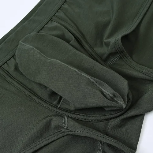 Miniatura 6 de ZONBAILON Men's Bulge Enhancing Brief Dual Pouch Underwear Breathable Bikinis Boxer Modal Trunk